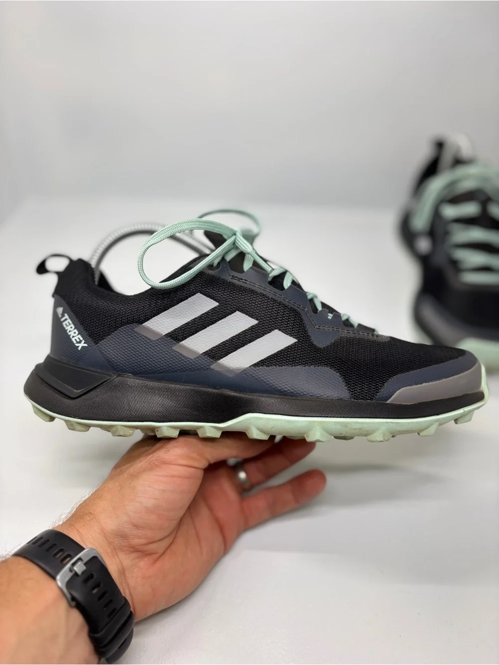 adidas Terrex CMTK 260 Women’s Trail Running Shoes Black Green Size 8